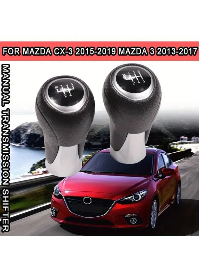 6 Speed Manual Gear Shift Knob Replacement For Mazda 3 2013 2017 - Image 1